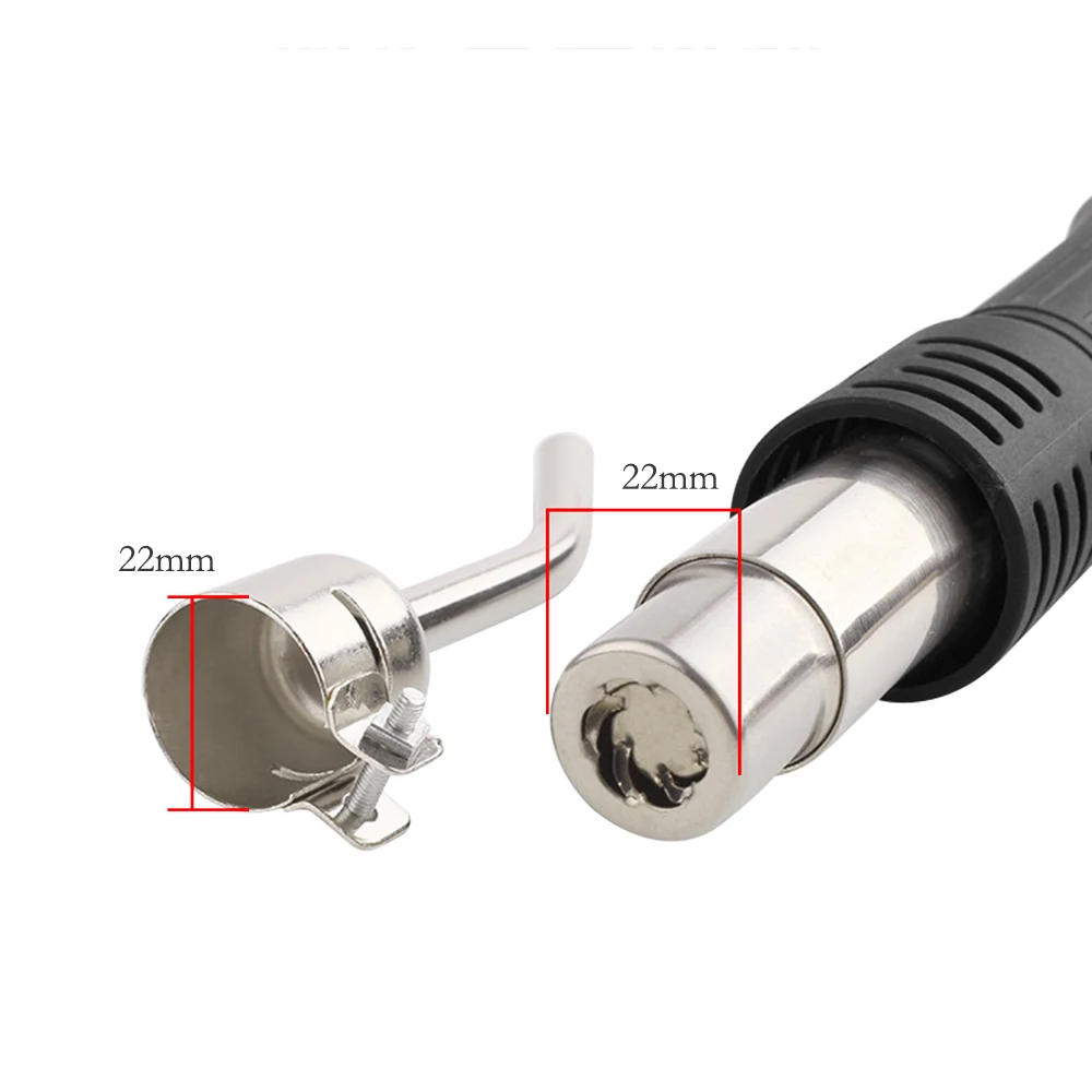 1PCS 850 Universal Series 45 Degree Bent Curved Long Nozzle Soldering station Hot Air Gun Nozzles For 858D Welding Nozzles welding cable for sale