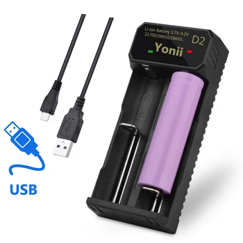 

2 slots charger for 14500 18500 18650 rechargeable battery with LED display lithium 3.7v battery charger