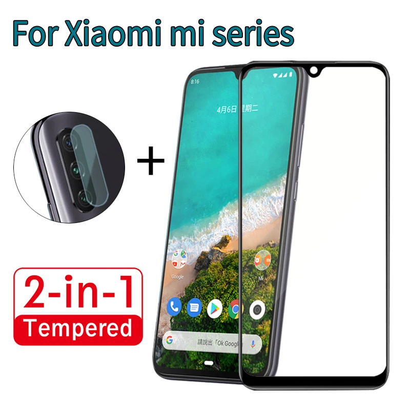 

2 in 1 Lite Camera Lens Full Cover Tempered Glass For Xiaomi Mi A1 A2 A3 Screen Protective Glass Film For Xiaomi A1 A2 A3 Lite