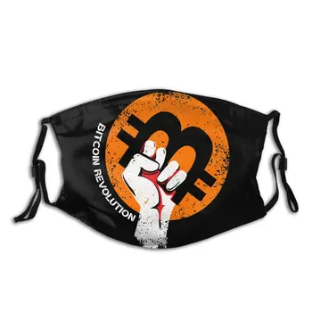 

Crypto Non-Disposable Face Mask Bitcoin Btc Geek Anti Bacterial Dust Mask With Filters Protection Mask Respirator Mouth Muffle