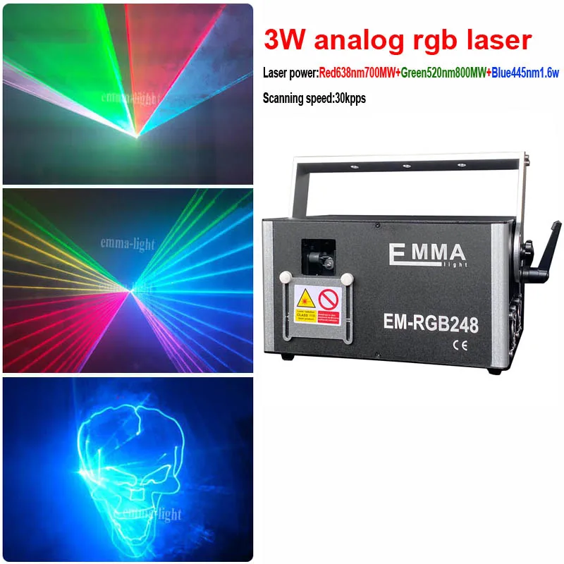Новый RGB ILDA сценические диджейские Лазерные Лампы разноцветные 1 2 Вт