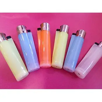

40 translucent clipper lighters - standard size, various colours, refillable