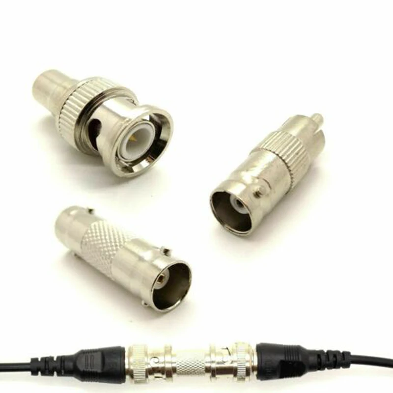 CCTV Balun Power Coax TV Video RCA Phono RG59 BNC Cable Joiner Coupler