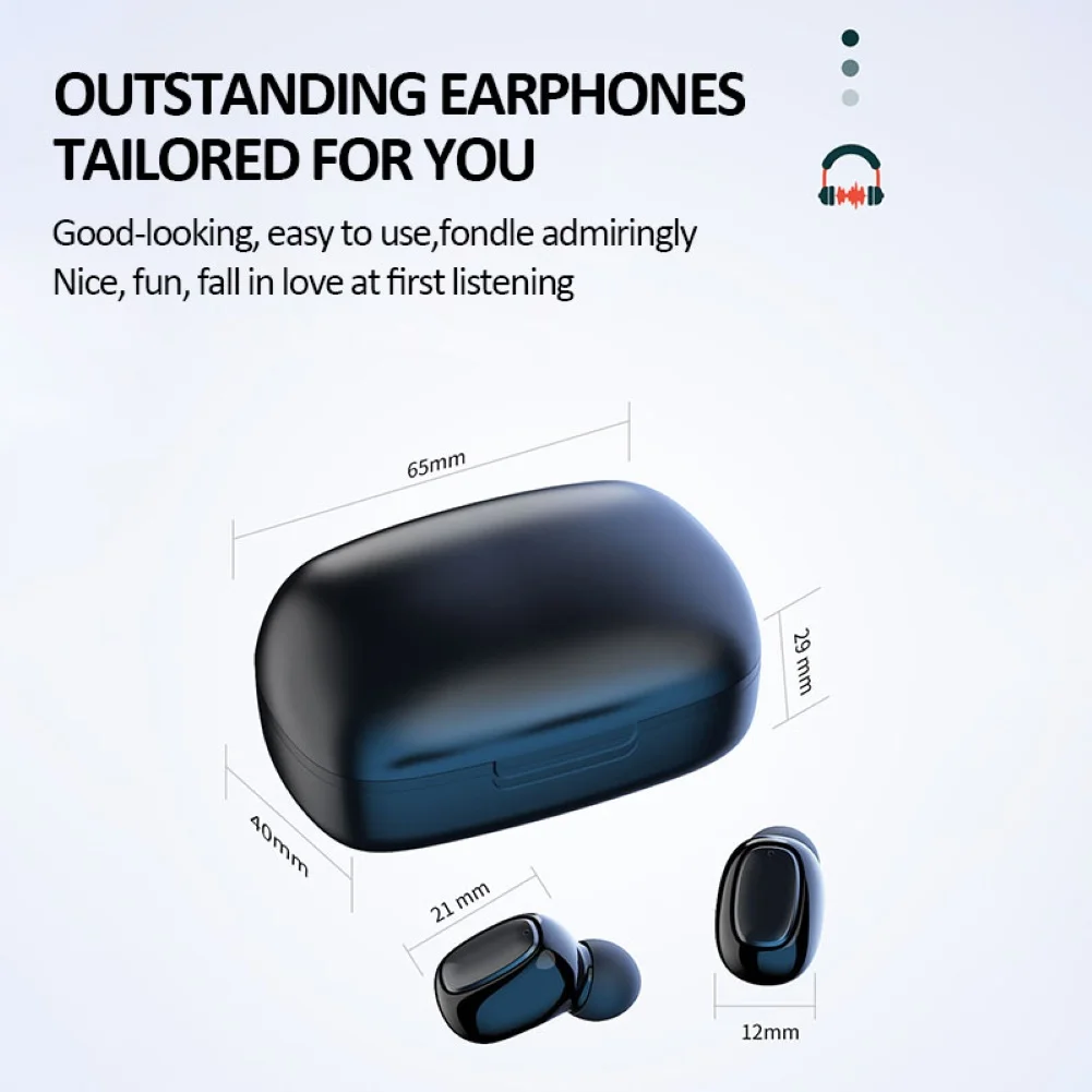 T10 Bluetooth headset sports wireless headset T10S binaural digital display tws Bluetooth earplugs Wireless Earphones Earbuds