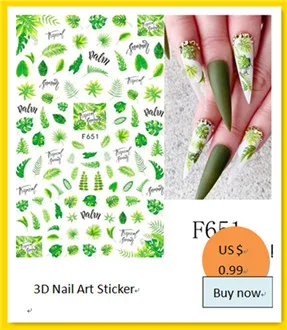 Newest MG505-02 lable design nail stickers 3d Japan Korea style nail decals self-adhesive DIY nail decoration tools