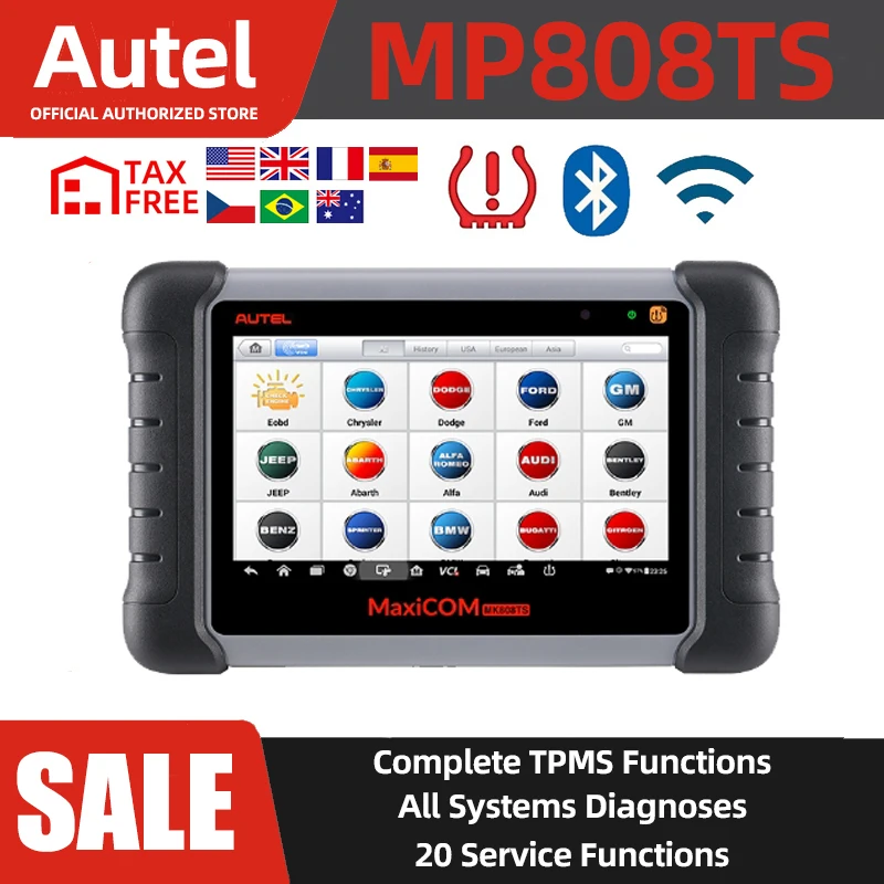 Автомобильный диагностический сканер AUTEL MaxiPRO MP808TS OBD2 автомобильный инструмент