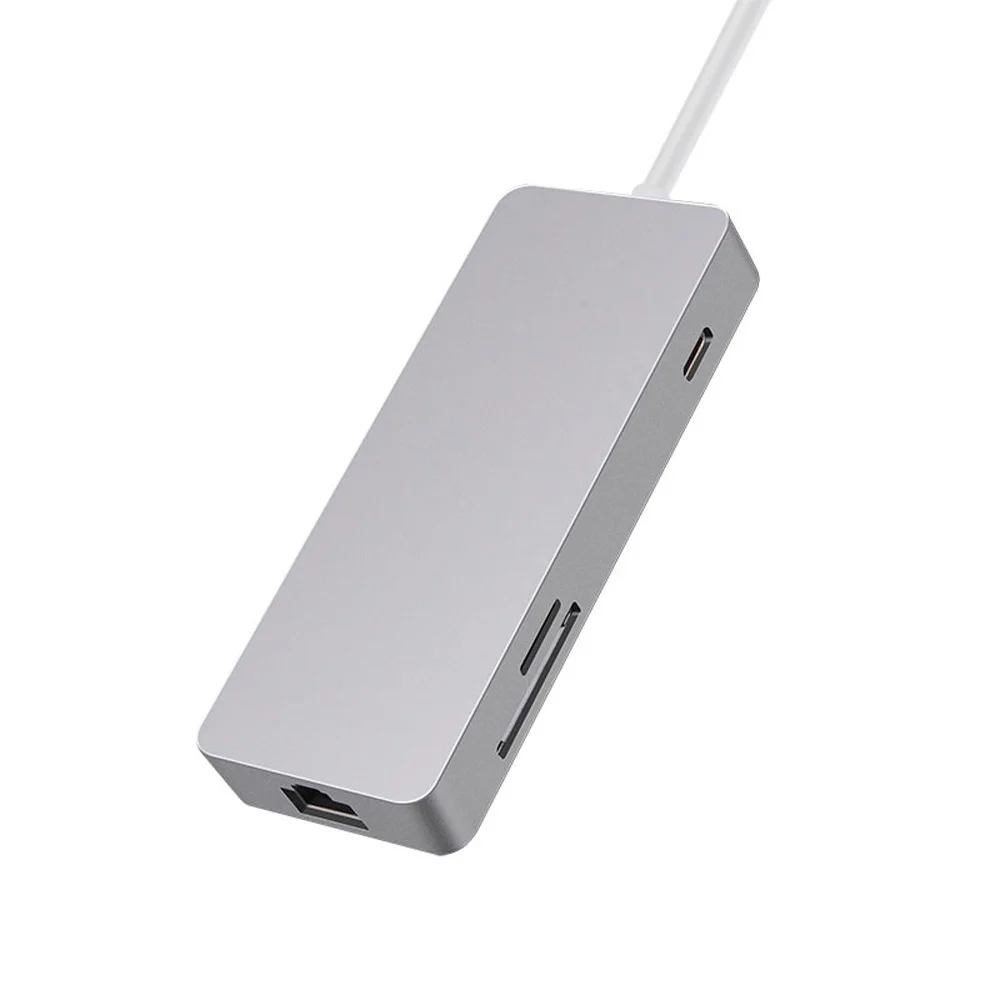 7 в 1 type C зарядный концентратор к HDMI RJ45 Gigabit LAN USB3.0 TF SD адаптер для Mac Поддержка всех моделей с TPPE-C серии ноутбуков