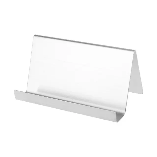 Stainless Steel Business Name Card Holder Display Stand Rack Desktop Table 
