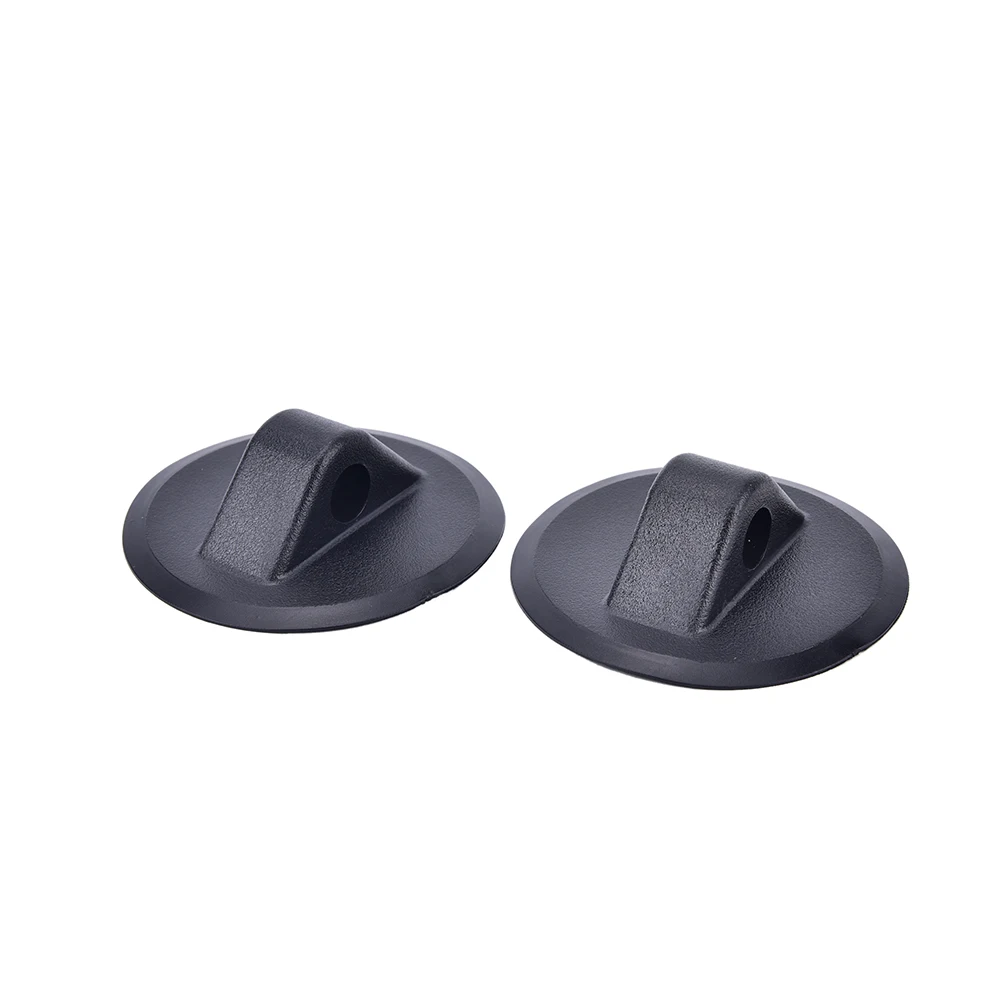 Hot Sale 2pcs Round Single Hole Rope Buckle Black For Kayak Inflatable Boat Raft Dinghy Boat Accessories