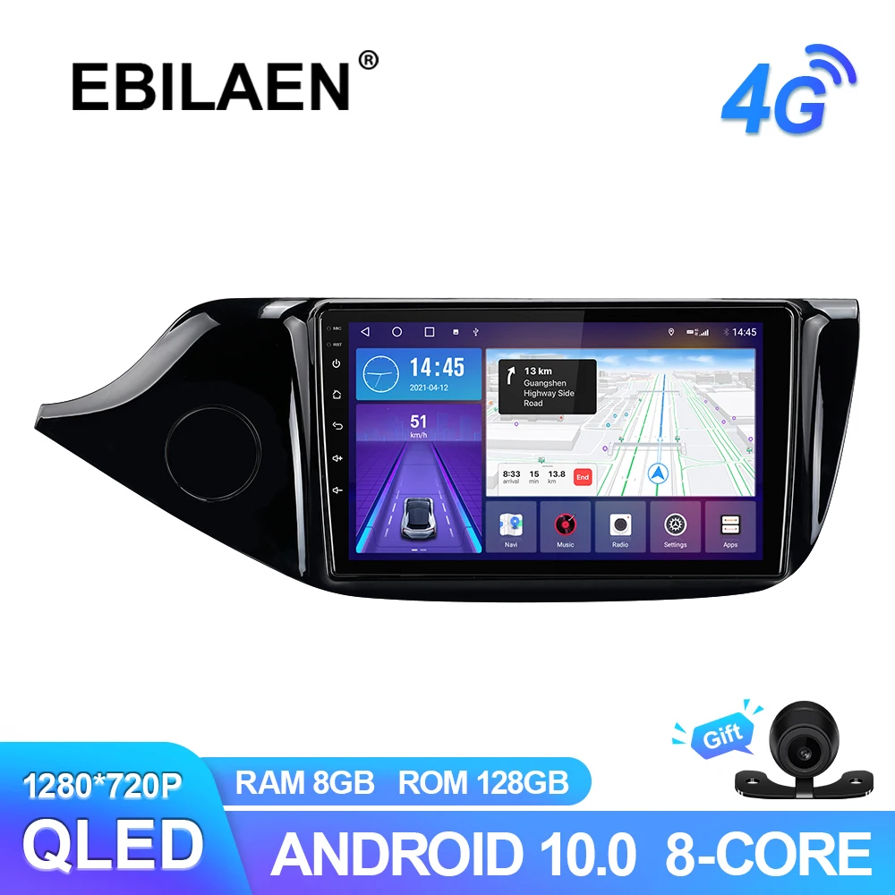 Android 10 0 мультимедийный автомобильный радиоплеер для Kia CEED Cee ɽ 2 JD 2012-2016 GPS