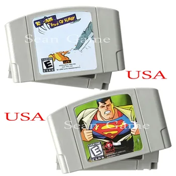 

High USA NTSC Quality Customer Cartridge Jer in Fis Furry Supermaned Card for 64 Bit Video Game Console