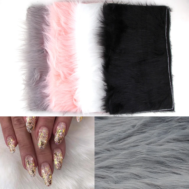 Nail Mat Soft Fur 40*50CM Nail Photo Background Practice Cushion Foldable  Hand Rest Pad White/Grey/Pink/Black Nail Equipment - AliExpress