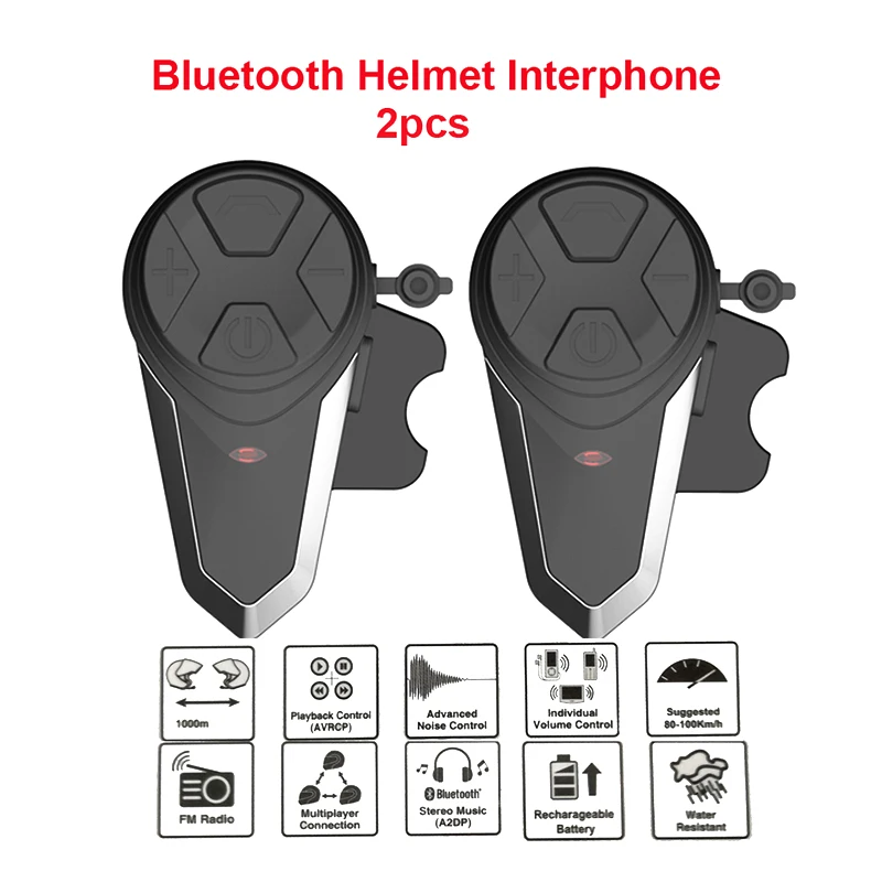 BEST1000M BT-S3 шлем домофон гарнитура мотоцикл Bluetooth переговорные Handsfree FM радио Водонепроницаемый BT домофон 5 языков