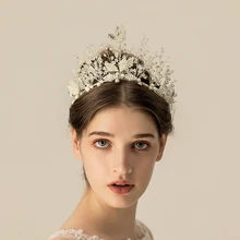 Разнообразные серебряные короны с кристаллами, свадебная тиара, модная Королевская корона для свадьбы, головной убор, свадебные украшения для волос, аксессуары