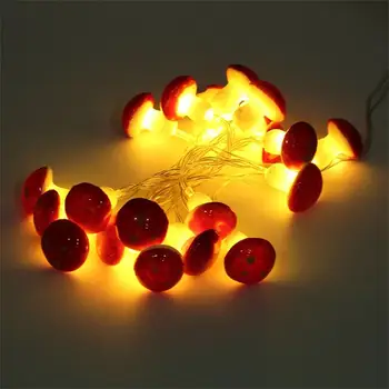 

Adeeing 2M 20 LED Lighting String Mushroom Shape Wire String Light Decoration Party Fairy Light
