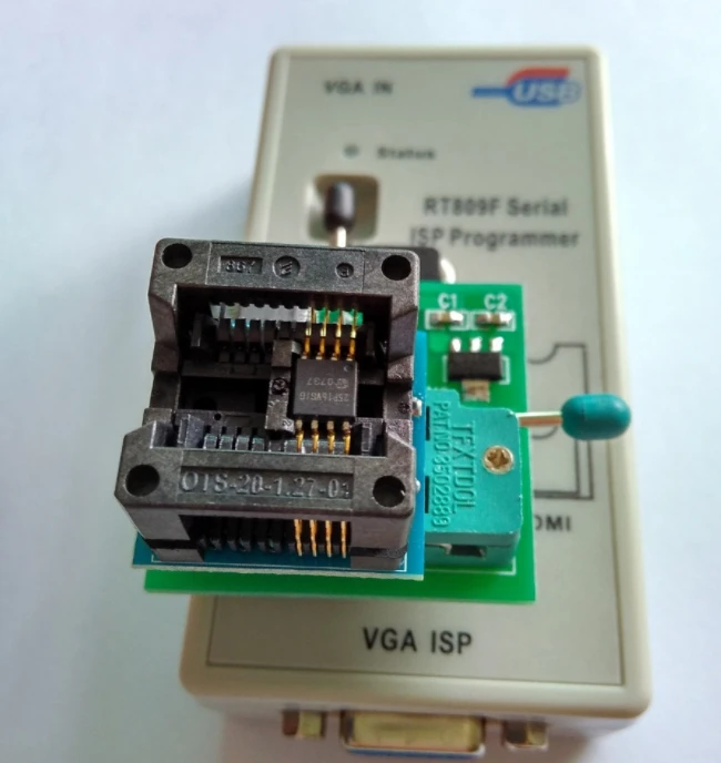 RT809F USB программатор BIOS и 11 адаптеры и SOP8 клип и 1,8 V/TSSOP8 разъем ICSP 24 25 93