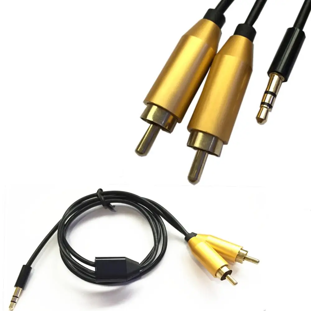 3 5 мм до 2RCA кабель RCA аудио штекер-штекер 2 rca aux для усилителя телефона Edifer домашний