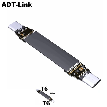 

USB 3.1 To USB 3.1 Type-C Male Data Sync & Charge Shielded Cable Gen2x2 Type C 20Gbps USB 3.2 adapter FPC FPV Flat Customize