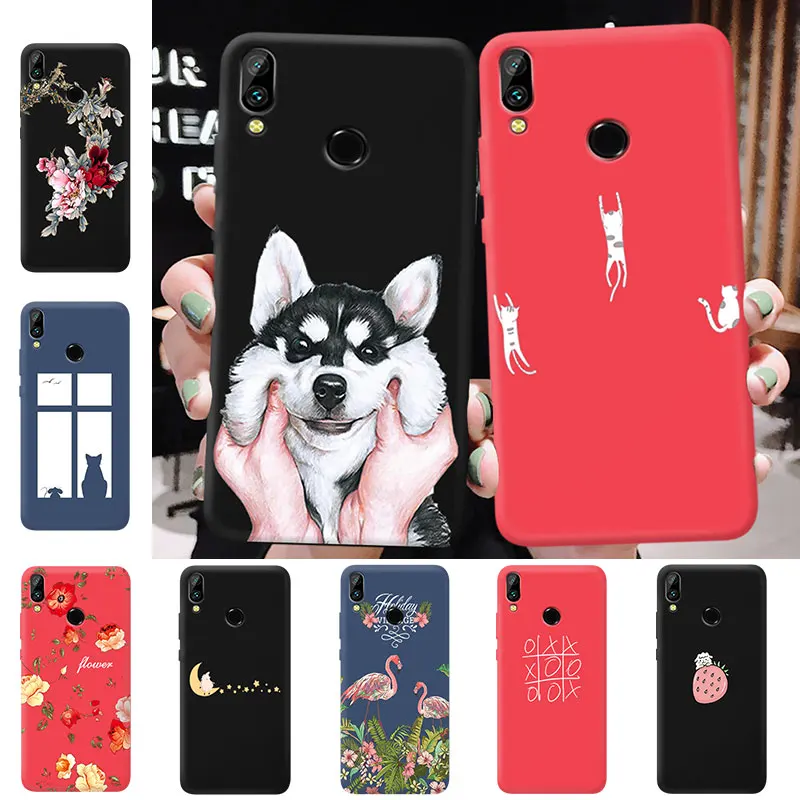 Тонкий Цвет Матовый телефон случае для huawei Y5 Y6 Y7 Prime Y9 2017 2018 2019 Enjoy8 Мягкий