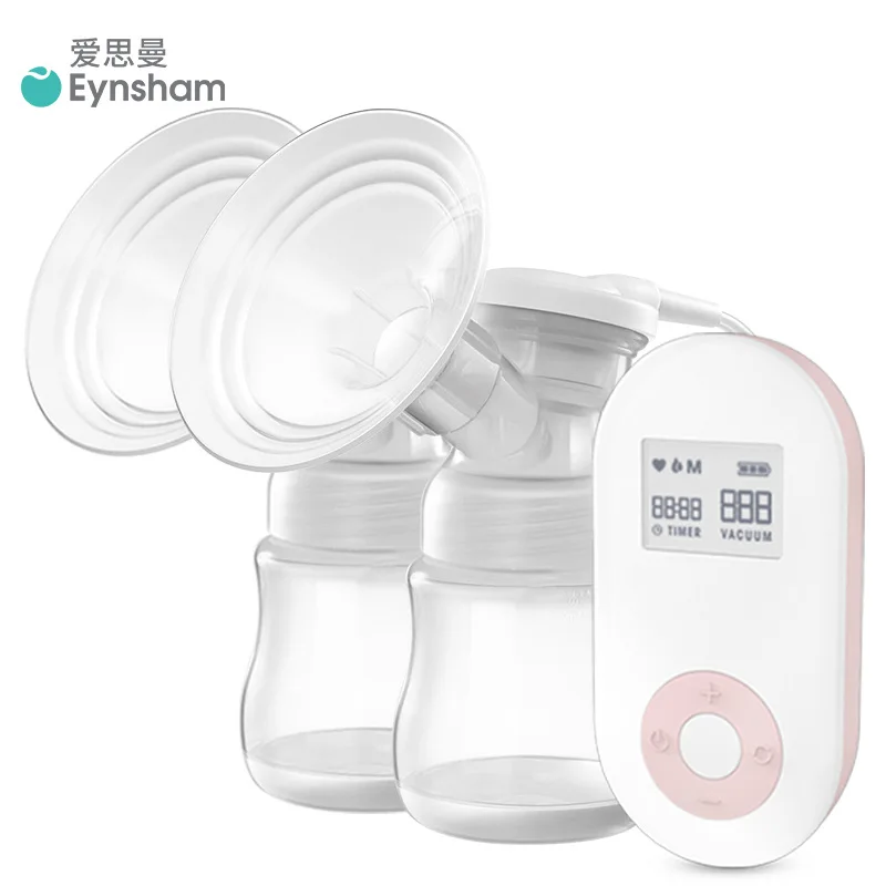 

Love Siman Smart Bilateral Electric Breast Pump 9 File a Full Silica Gel Large Suction Automatic Breast Pump LCD Screen Recharge
