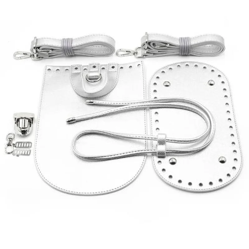 

Shoulder Strap Bag Leather Kit DIY Backpack Bottom piece Lock Fish mouth buckle