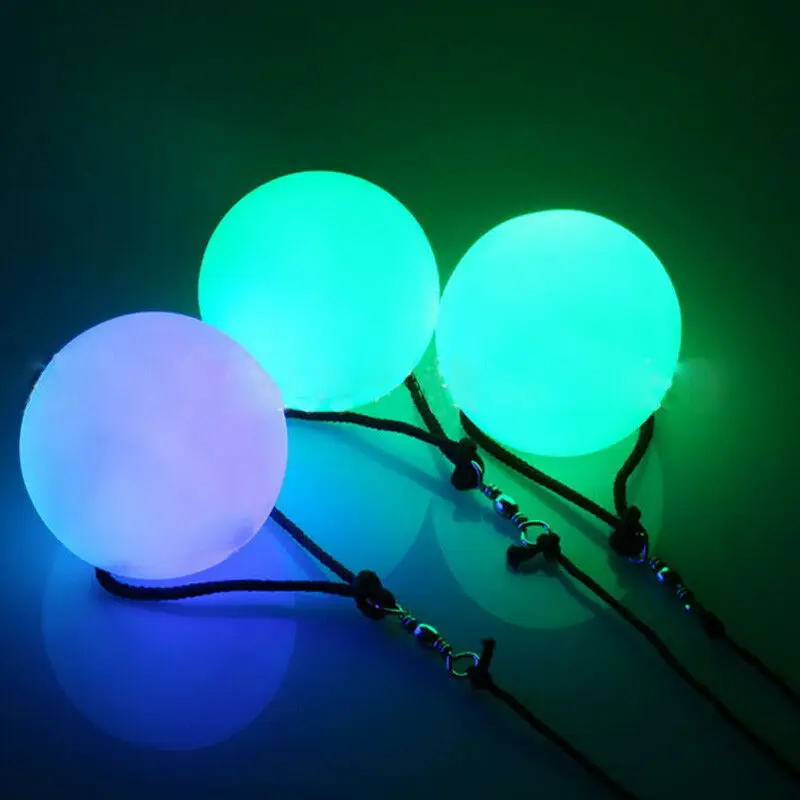 Hot Sale LED Multi-Colour Glow POI Thrown Balls Light up For Professional Belly Dance Hand Prop Party Decoration | Дом и сад
