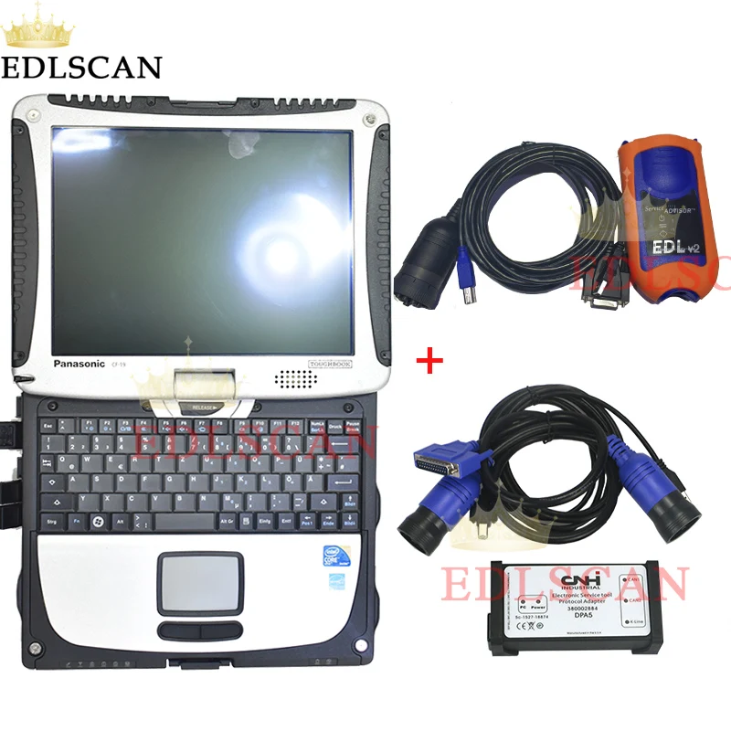 Диагностический комплект JD EDL V2 Service Adviser 5 2 AG и CNH EST 9 DPA5 с ноутбуком CF52|Анализатор