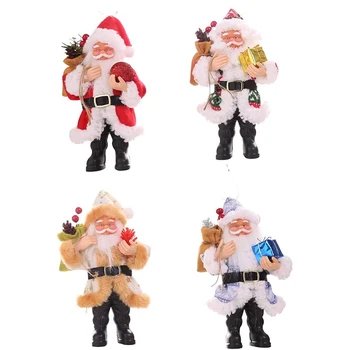 

4Pcs Santa Claus Christmas Decoration Gift Santa Claus Doll Santa Claus Pendant Christmas Ornament Santa Claus Figurine