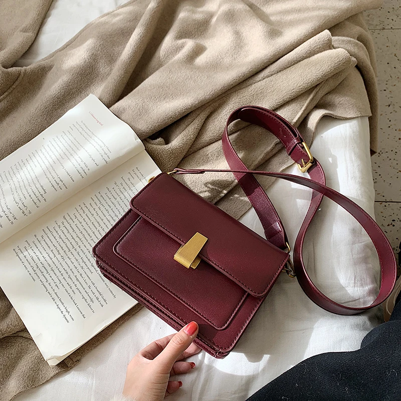 Fuchsia Мини одноцветные простые сумки через плечо из искусственной кожи для женщин сумка через плечо женские дорожные сумки и кошельки - Цвет: Fuchsia