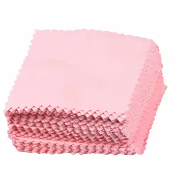 

50Pcs Cleaning Cloths Soft Wiping Cloth Cleaning Tool for Jewelry (Random Color)
