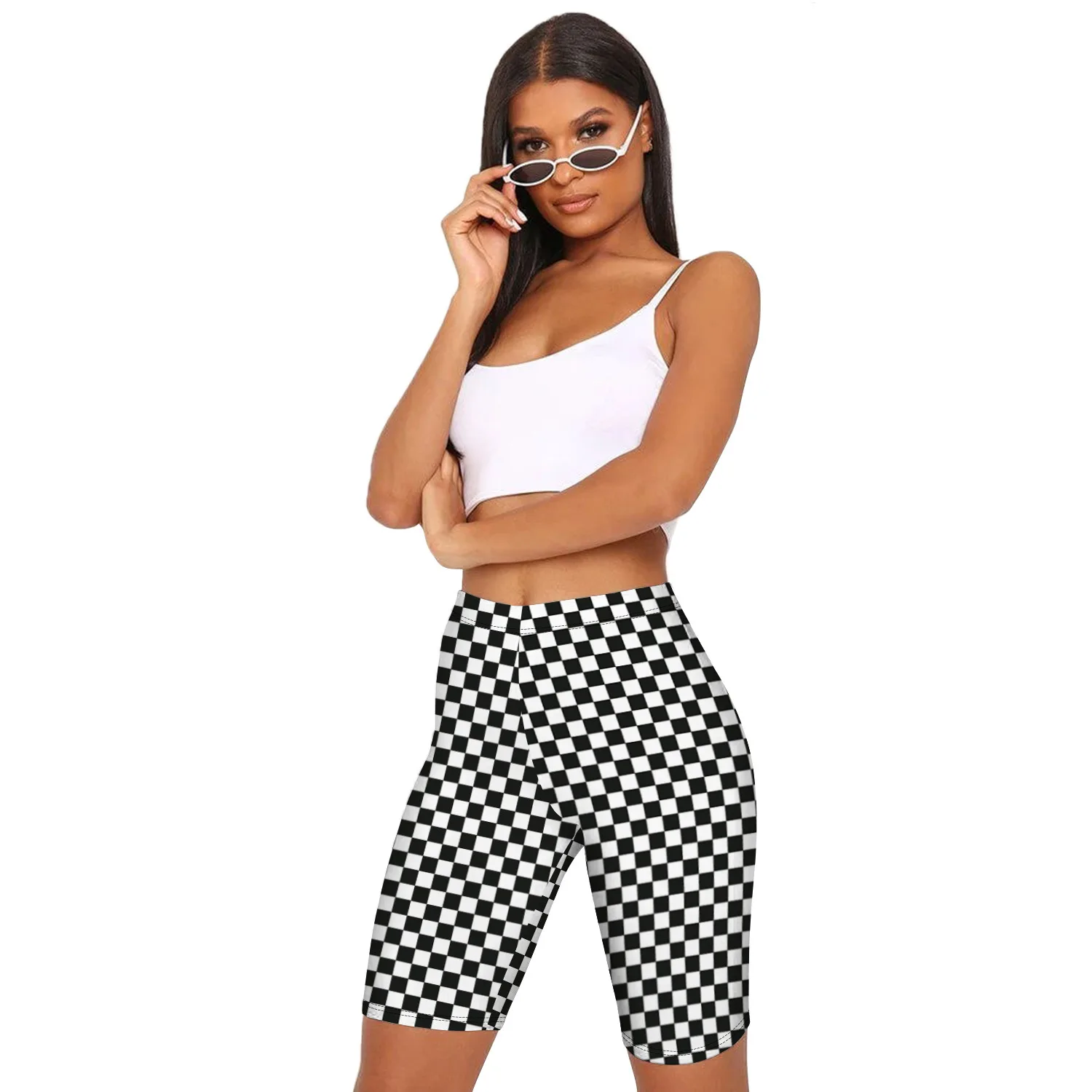 Animal Print Bike Shorts Sexy Womens 