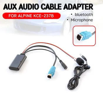 

for Alpine KCE-237B wireless audio interface bluetooth Aux Receiver Cable Adapter with microphone for Alpine 2009+ CDE-W203Ri