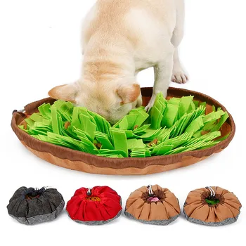 

Pet Supplies Sniffing Bowl Smelling Mat Dog Cat Consumption Energy Slow Food Puzzle Blanket Leaking Anti-mite Bowl Pet Perros
