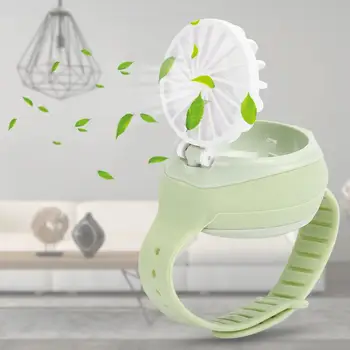 

USB Watch Fan Hand-Worn Charging Small Built-in Battery Summer Mini Portable USB Charging Fan