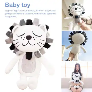 

Baby Pillow Kids Stuffed Toys Girls Boys Lion Cat Dolls Children Room Decoration Infant Photography Props Baby Bedding