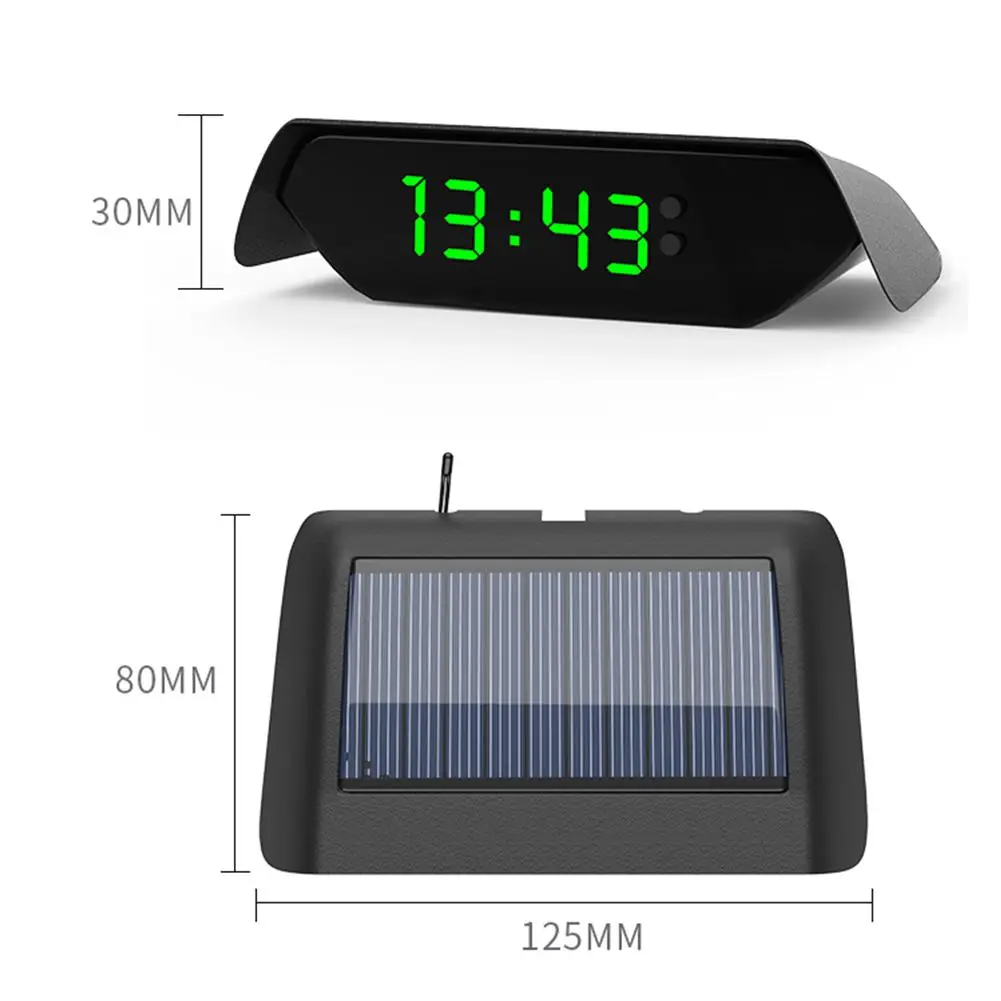 Auto-Uhr-Thermometer, multifunktionale automatische Hintergrundbeleuchtung,  elektronische digitale LED-Anzeige