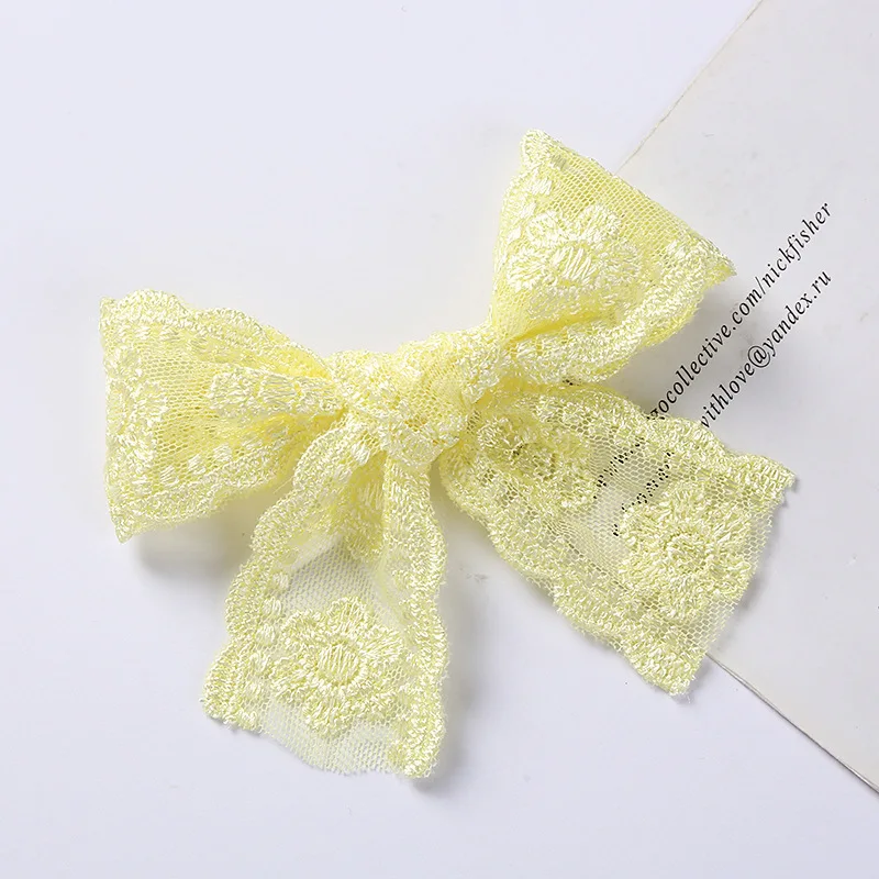 Lace Baby Hair Clips for Girls Embroidery Hairpins Candy Color Infant Princess Barrettes Cute Children Hair Accessories best Baby Accessories