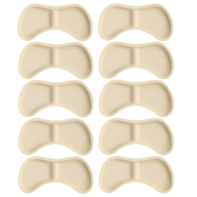 5 Pairs Sponge Heel Pads Adhesive Patch for Pain Relief High Heels Shoes Sticker Foot Care Liner Grips Insole Cushion Insert Pad 5pair Apricot