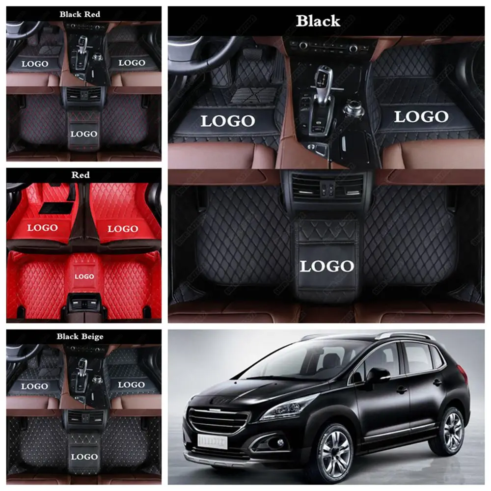Автомобильный коврик для Peugeot 308 206 508 407 4008 5008 2008 301 408 207 3008 RCZ 307 Sw 607
