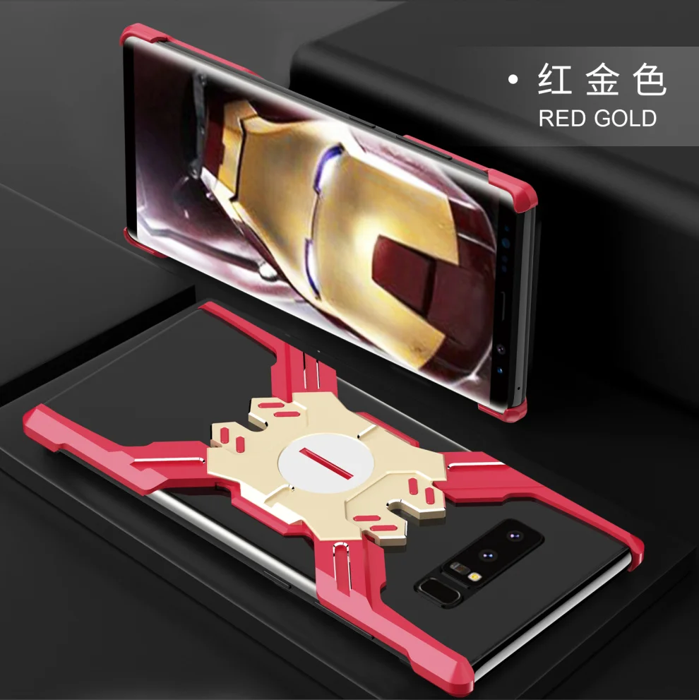 Герой Marvel элементы Алюминиевый металлический бампер чехол для samsung Galaxy 8 тонкий жесткий защитный бампер для телефона Note8 чехлы