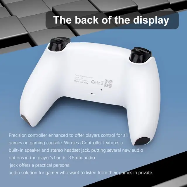 Mando inalámbrico para PS5, Joystick de doble vibración de 6 ejes para consola PS4, PC, portátil y Android 4