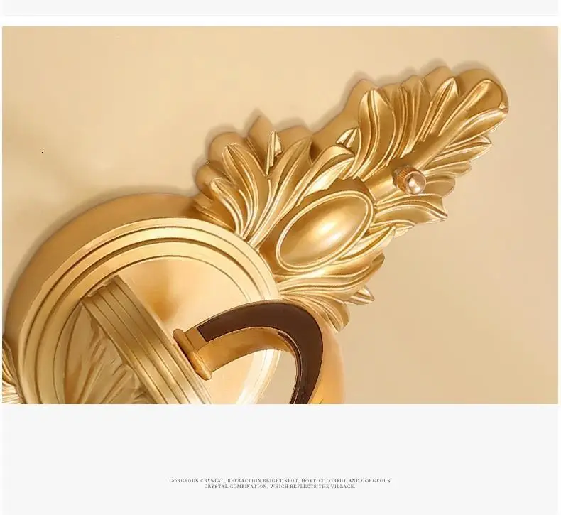Лампа De ламинария комнатная Освещение для дома Aplique Luz сравнению Wandlamp кристалл аппликация Murale светильник Настенный спальня свет