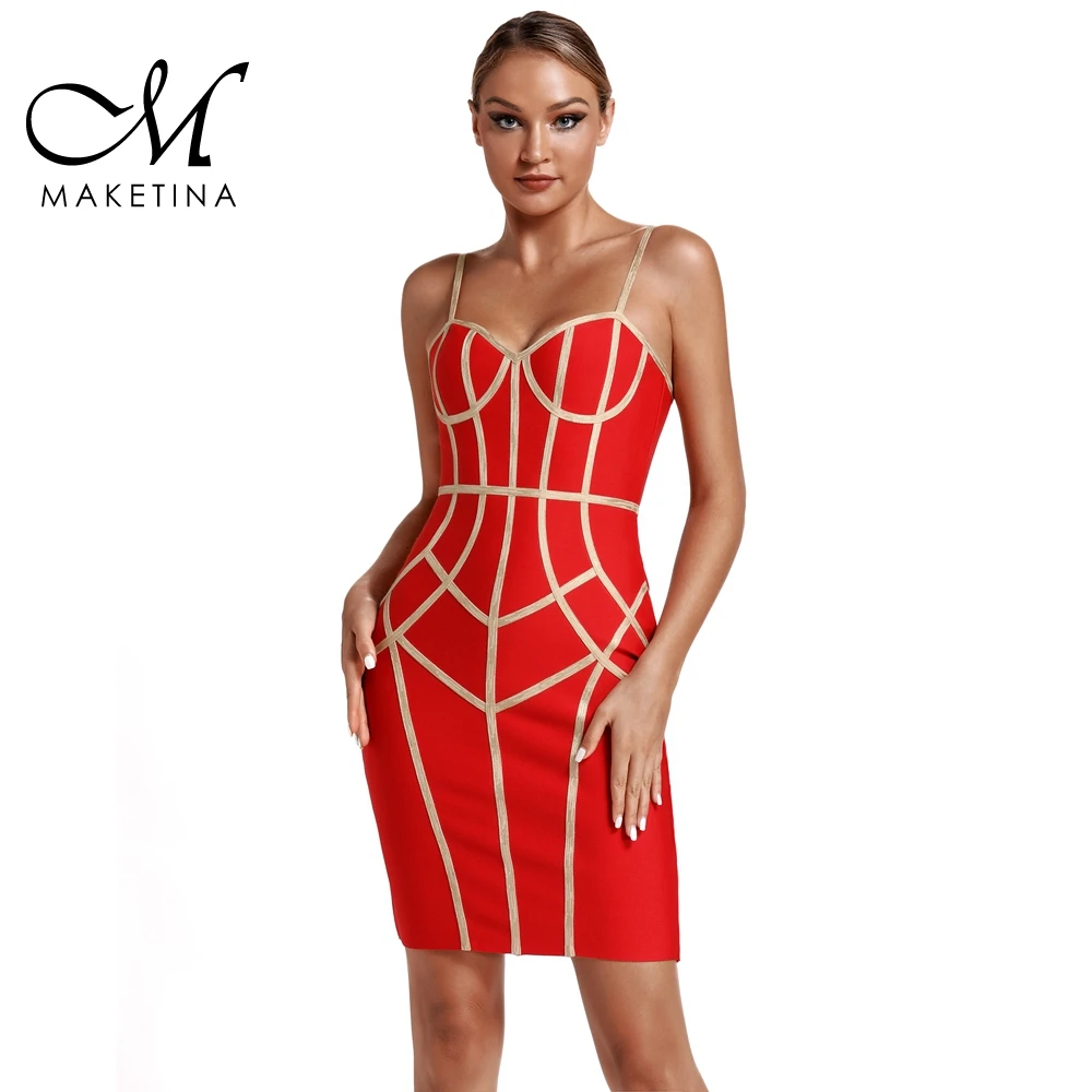 Мини-платье Maketina женское летнее с V-образным вырезом | Женская одежда