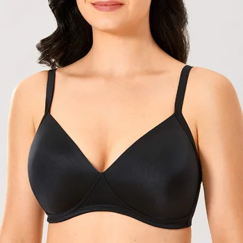 

32-40 A B C D DD Women's Wireless Lightly Padded Smooth Wirefree Comfort Triangle Contour T Shirt Bra For Woman Lingeire