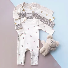 Newborn Cotton Jumpsuits Spring Baby Girl Clothes One Piece Jumpsuit New Born Fall Clothes Baby Boy Romper