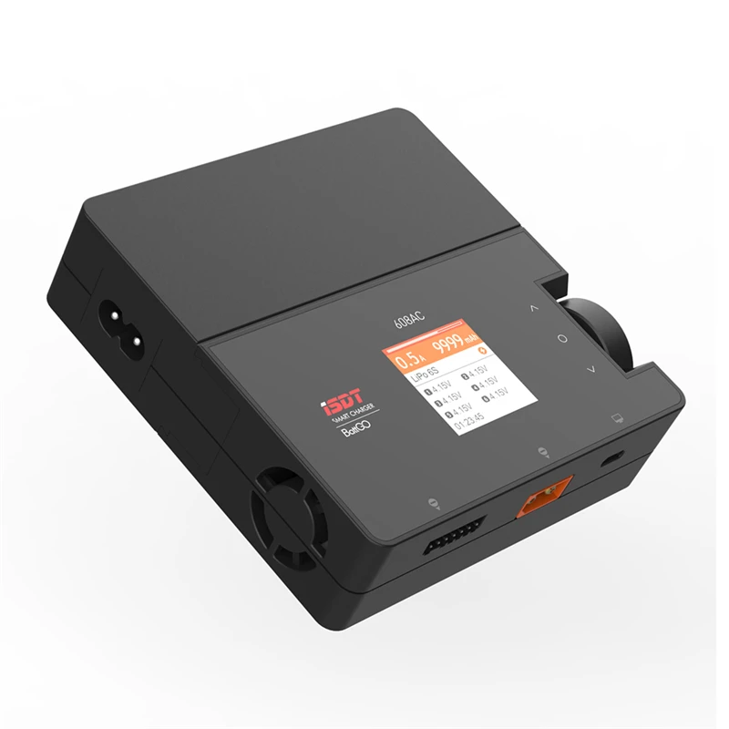 ISDT 608AC AC 60W DC 200W 8A BattGo Smart Battery Charger Discharger with Detachable Power Supply - 4000283404734
