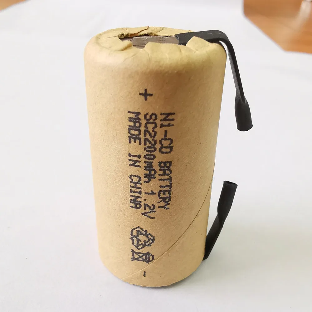 Настоящая Емкость 6 шт SC батарея 1,2 v батареи перезаряжаемые 2200mAh nicd Батарея для электроинструментов аккумулятор электрическая дрель