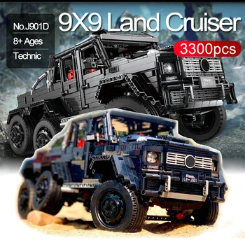 

3300pcs 6X6 G LAND CRUISER Building Blocks Fit Technic Off-Road Vehicle Bricks Set Creator Car Models Kids Gifts Children Toys