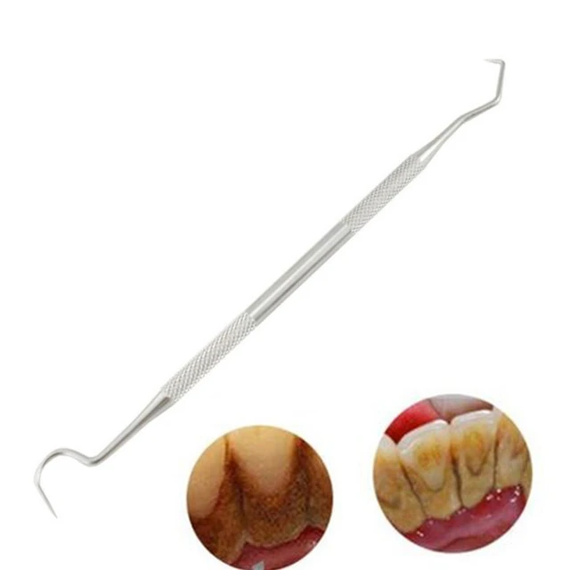 Crochet de sonde en acier inoxydable à double extrémité pour le nettoyage  des dents dentaires, grattoir à tartre dentaire, outil de soin, 1 à 5  pièces - AliExpress