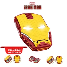 

NEW 60 FIGURES Marvel Avengers Iron Man Display Book Ironman Stark Hero Building Block Bricks Toy Gift Kid